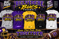 🏈 Belvidere Bucs Football T-Shirts 💜💛