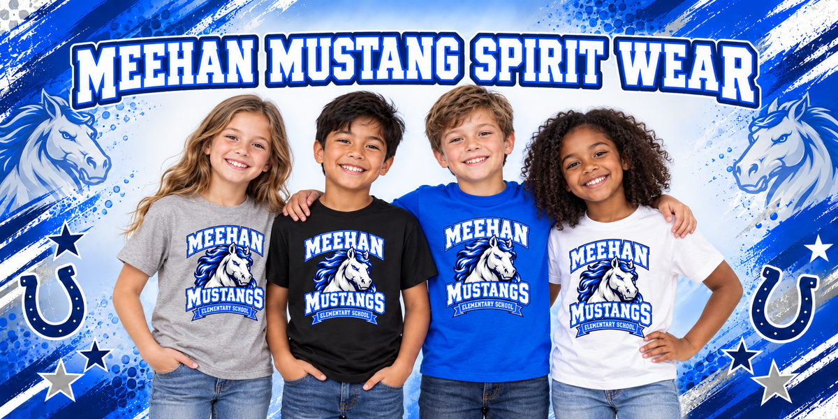 Meehan Mustangs Elementary School Spirit Wear Youth T-shirt